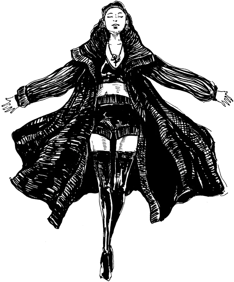 田川のイラスト
